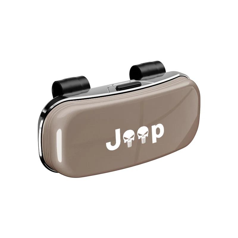 Dla samochodu Jeep Osłona przeciwsłoneczna Etui na okulary Uchwyt Organizer ochronny Dla Jeep Grand Cherokee Wrangler JK Gladiator Compass Renegad