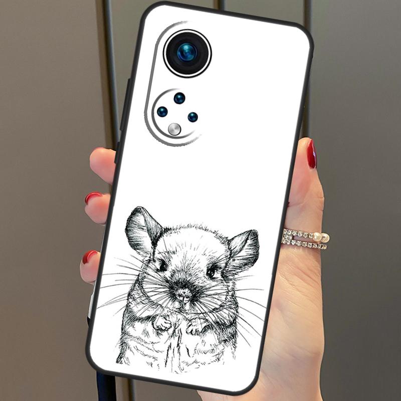 Cartoon Chinchilla For Huawei P20 P30 P40 Lite Pro P Smart 2019 Nova 9 5T Phone Case For Honor 50 8X 9X 10i