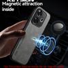 KEYSION Luxury Retro PU Leather Case for Xiaomi POCO F6 Soft Silicone+PC Shockproof Phone Back Cover for Xiaomi POCO F6 Pro