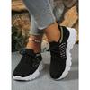 Women's Summer Breathable Flyknit Mesh Shoes, Fashion Versatile Casual Athletic Flats for Women