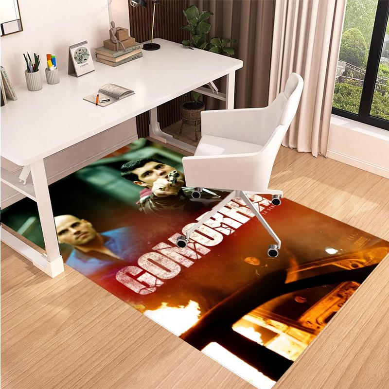 Gomorrah Printed Carpet, Rug for Office Chair Living Room Bedroom Kitchen Room Decor Gifts.
