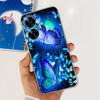 For Realme C55 4G Case 2023 Phone Cover Beautiful Flower Painted Soft Funda Clear Coque For Realme C55 2023 Bumper RealmeC55 Bag