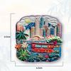 Hong Kong Fridge Stickers Creative Victoria Harbor Bauhinia Fridge Magnets Home Decor China Travelling Souvenirs Wedding Gifts