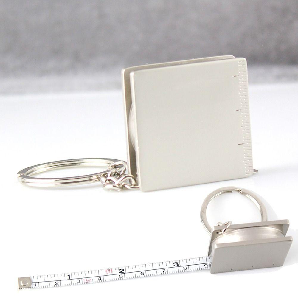 Mini Size Tape Measure Keychain Portable Keyring Pull Ruler Retractable Gauging Tools  Hand Gauging