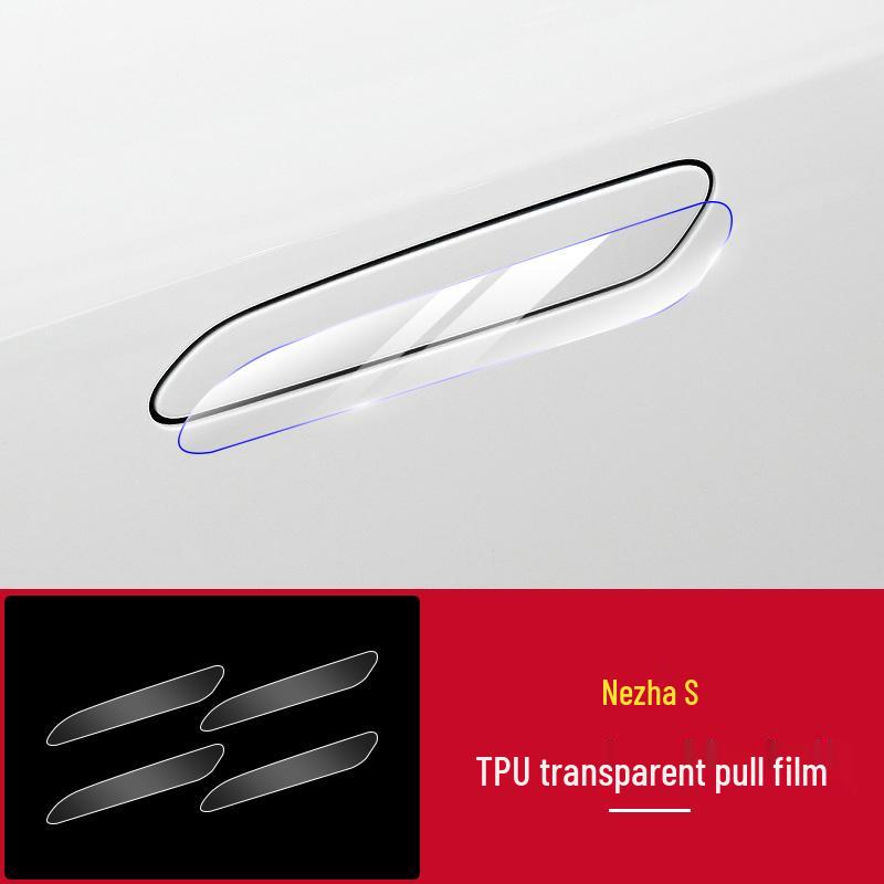 Nezha V S U Car Headlight & B-Pillar Anti-Scratch Protective Film Set