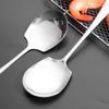 2/1PCS Stainless Steel Spoons Long Handle Large Soup Spoon Tableware Communal Spoon Dinner Ice Cream Dessert Scoop Kitchen Tools