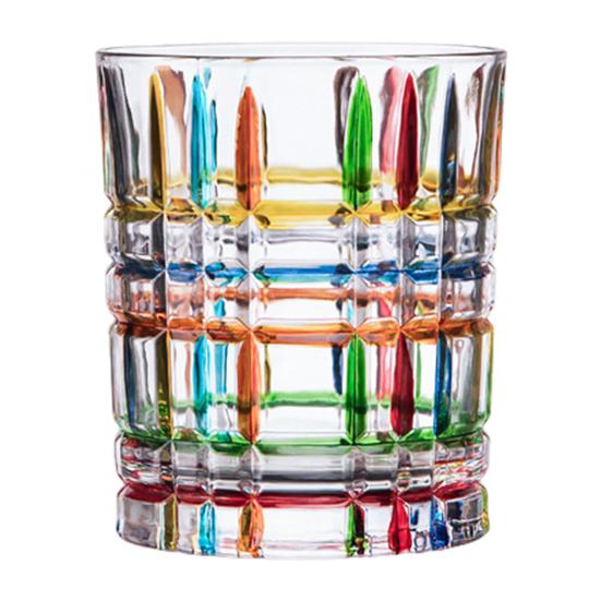 Colorful Hand-Painted Whisky Glasses Gothic Rock Style Wine Glass Dazzling Colored Soda Lime Glassware