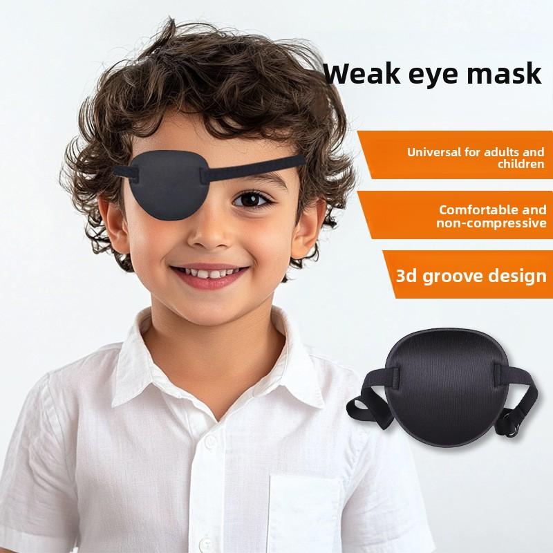 Oční maska Dospělí Děti Jednooký drak Spací oční maska 3D Trojrozměrná Plné krytí Korekce Strabismus Pirátská Stínící oční maska