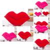 Luxuriös weiches rotes Lippenförmiges Plüschkissen Ideal für Komfort und Geschenke
