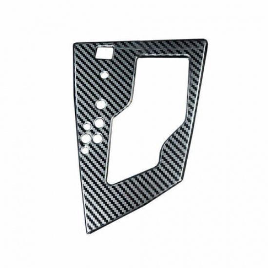 Carbon Steel Center Console Gear Shift Panel 2014- Fiber For Toyota Corolla