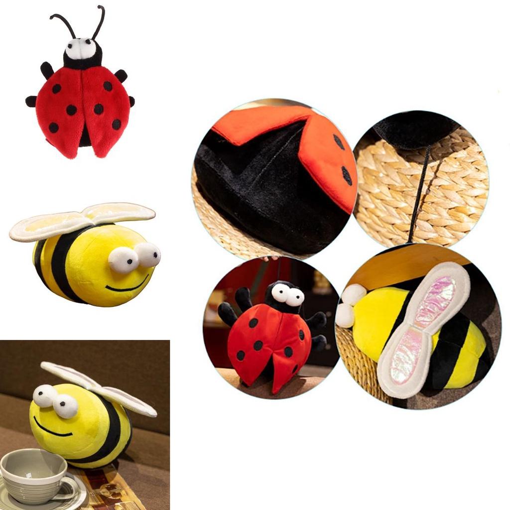 In Stock Cross-border New Arrival Insect Adventure Bee Ladybug Stuffed Animal Cartoon Flying Animal Plush Toy Gift