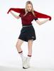 CLEVER FIELD Flower Embroidery Point Sweat Shorts _Navy