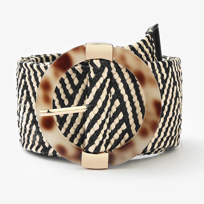 

And Classic Charming Elastic Woven Waist Belt For Women Perfect For Casual Or Formal Wear StyleD