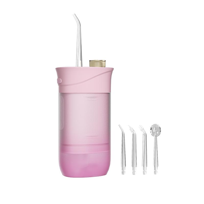 

Портативный умный электрический ирригатор для полости рта с 4 струями, 3 режима, перезаряжаемый стоматологический ирригатор с водяной струей, очиститель зубов розовый