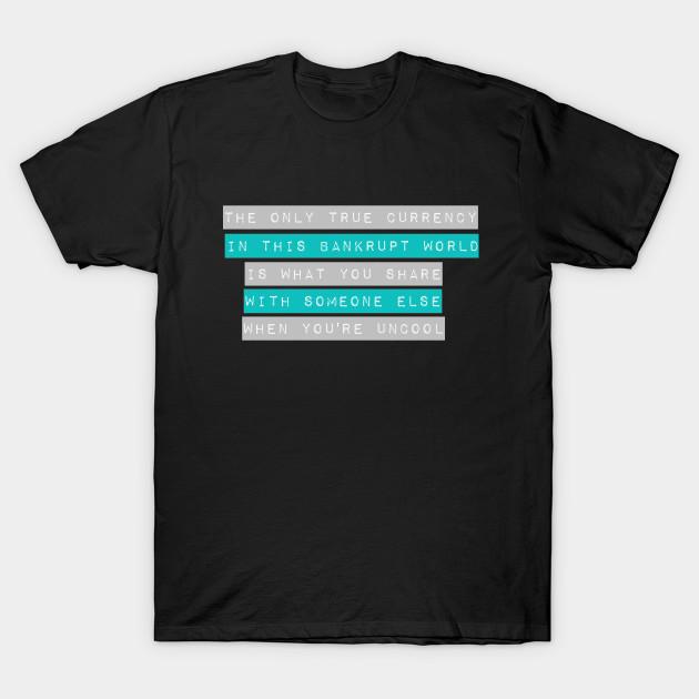 

Men Black Print T-shirt When You Re Uncool Almost Famous No-Cut Transfer Paper Print Cotton Tshirt 2XL чёрный