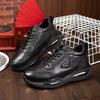 2025 Spring/Autumn Men's Black Casual Soft Leather Sneakers