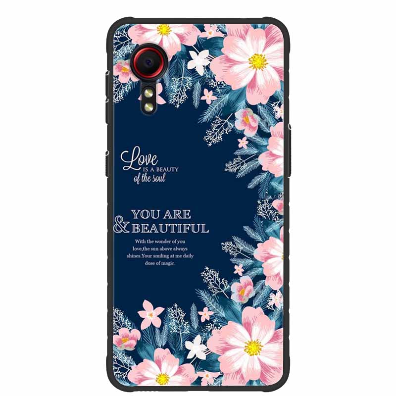 Per Samsung Galaxy Xcover7 5G Cover Carina Adorabile Custodia Posteriore in Silicone per Telefono Per Samsung Xcover 7 Protettiva Antiurto Morbide Custodie