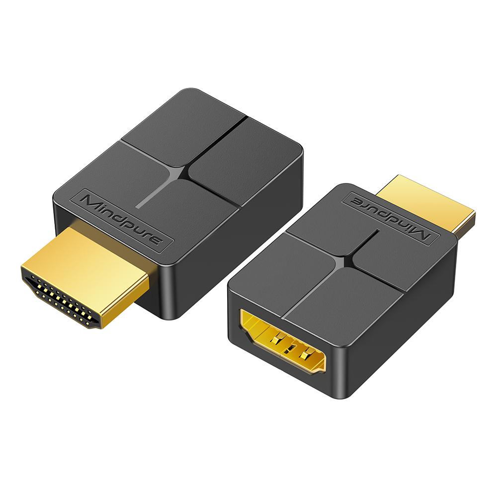 

MINDPURE AD045 HDMI Male to Female Adapter 4K HDMI 2.0 HD Video Connector As Shown A
