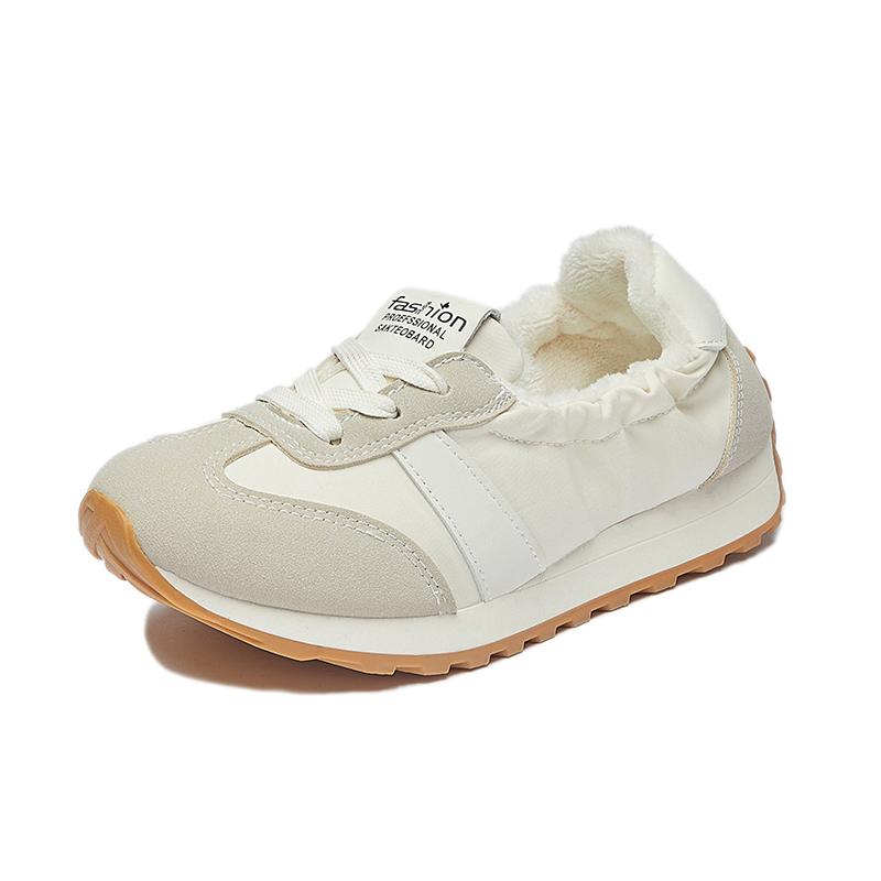 

Women Sneakers 2024 Autumn New Luxury Flat Loafers Comfortable Slip on Soft Female Sneakers Lightweight Outdoor Shoes for Women 35 бежевый