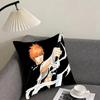 B-Bleach Kurosakii Anime Cushion Cover Pillowcase Ultra Soft Skin Friendly Fabric Cloud Like Comfort & Concealed Zipper