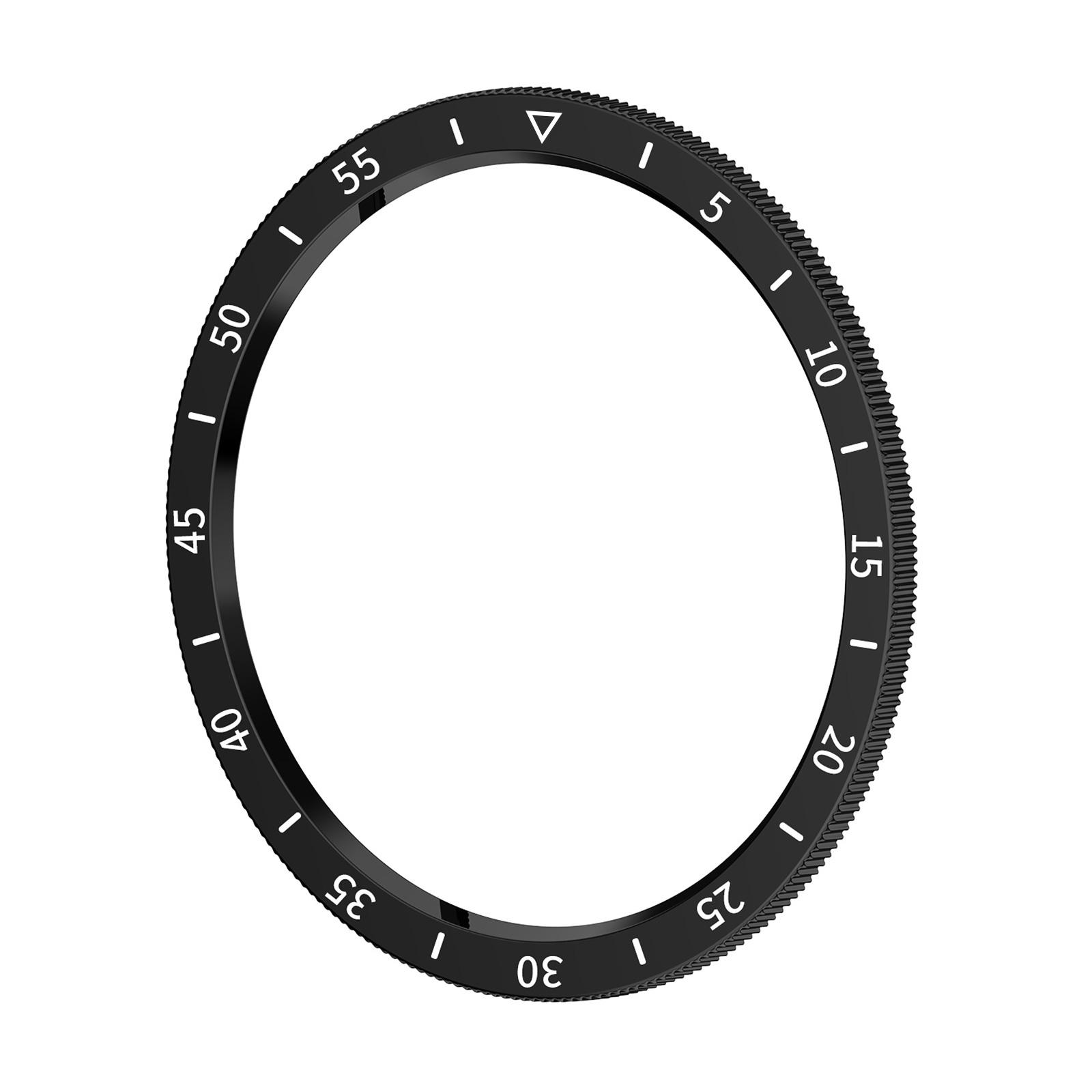 

Portable Scratch Resistant Aluminum Frame Styling Lightweight Frame Cover Sleek Bezel Cover for Watch6 Classic Durable 47 чёрный