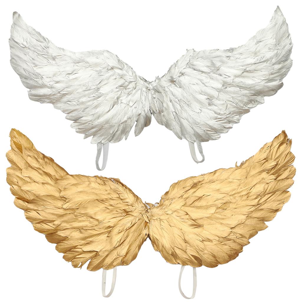 Children Angel Feather Wings Christmas Angel Wing Party Costume Wings Halloween Christmas Masquerade Accessories