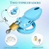 Soft Silicone Chastity Cage Device Anti-Cheating Penis Lock with 2 Size Cock Rings Penis Restraints for Men Discreet Sex Toys 18