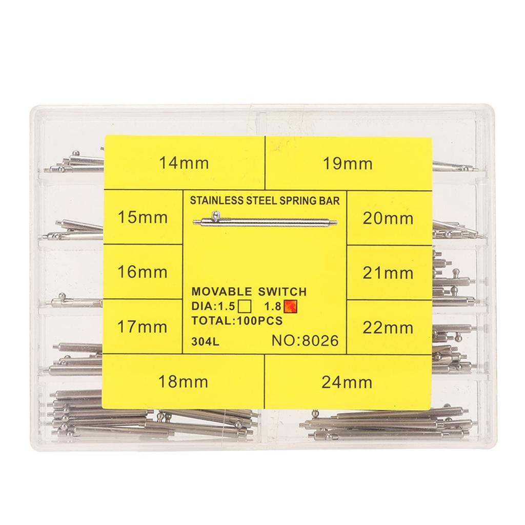 Watch Band Pins Professional Quick Release Stainless Steel Watch Band Spring Bars for Watch Repair