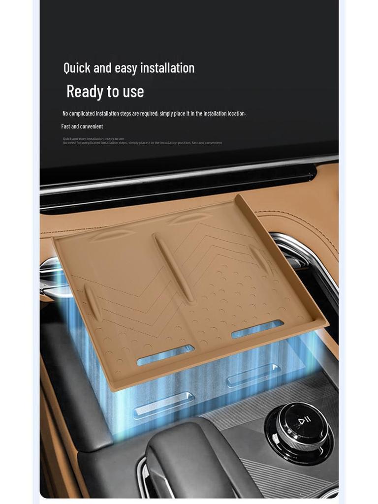 Silicone Wireless Charging Pad for 26 Zeekr 001 Models - Center Console Phone Accessory