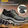 Steel Toe Cap Anti-Smashing Puncture Wear-Resistant Rubber Sole with Tongue Labor Protection Shoes Men's Low Top