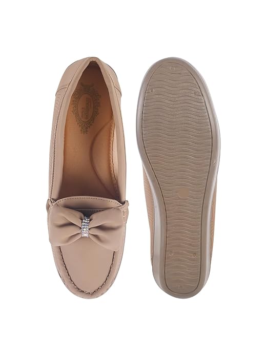 Shoetopia Upper Bow Detailed Loafers for Women & Gilrs Comfortable Office, Party & Casual Footwear