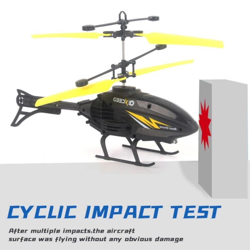 Watch Wrist Hand Controlled Induction Aircraft Impact Resistant Helicopter with Lighting Rechargeable Mini RC Drone