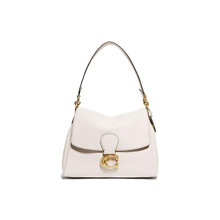 

New COACH May Leather Portable Crossbody Bag, Shoulder Bag Women s Chalk White 3954-B4HA 29.5*12.4*21.1CM