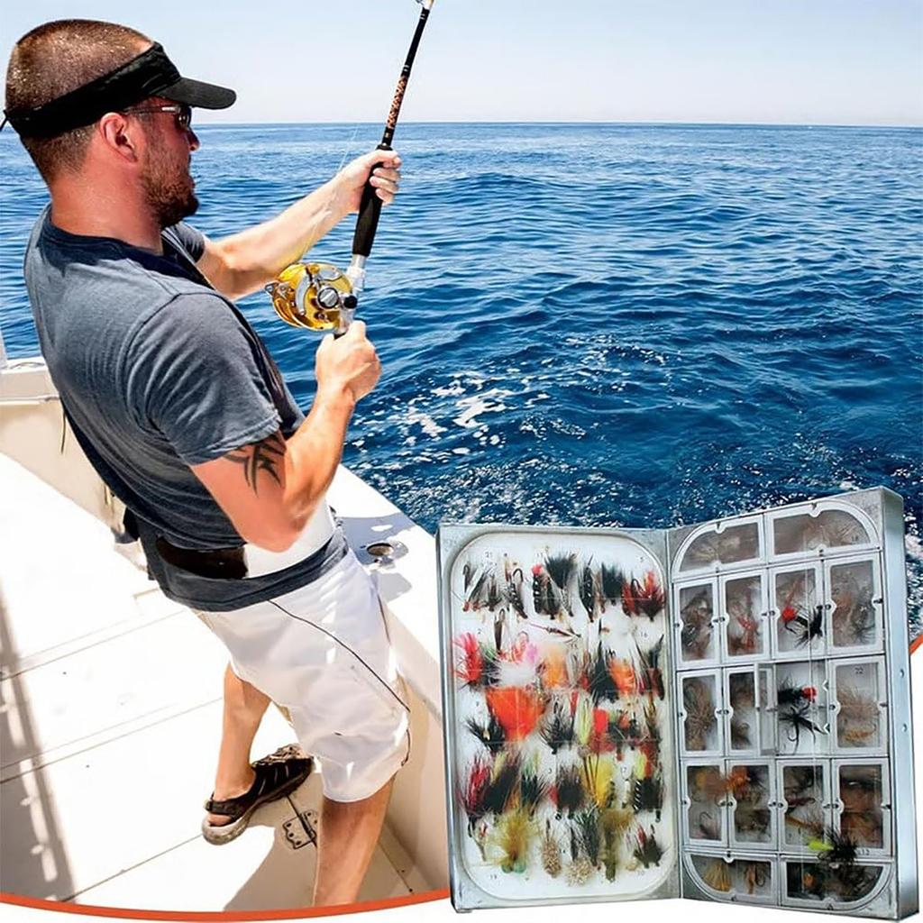 Fly Fisherman Advent Calendar Christmas Fishing Advent Calendar 24 Day Fly Fishing Advent Calendar With 24 Fishing Fly Hooks