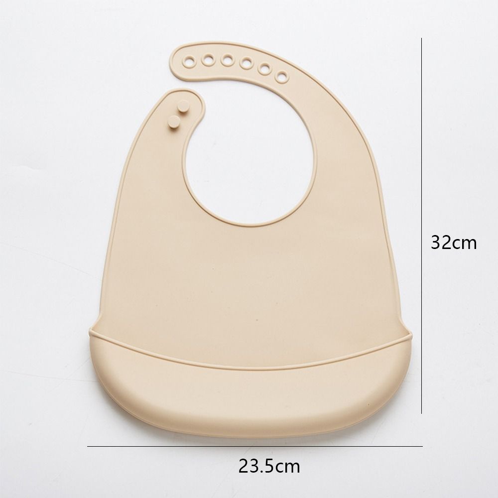 Vanntett babysmekke Justerbar justerbar burp-skjerf Ny silikonsmekke