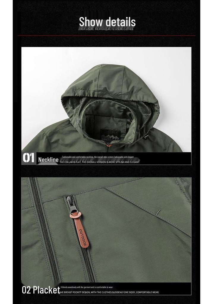 Men's Trendy Outdoor Windbreaker Jacket: Spring/Autumn Mountaineering & Sports