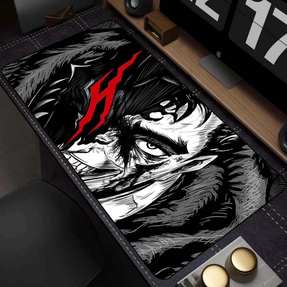 Mouse Mat Berserk Guts Gamer Gaming Mouse Pad Guts Sword In Berserk Computer Accessories Big Keyboard Laptop Padmouse Speed Desk