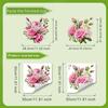 Rose Romantic Toilet Sticker Bathroom Toilet Decor Living Room Cabinet Refrigerator Home Decoration Decals Toilet Lid Decoration