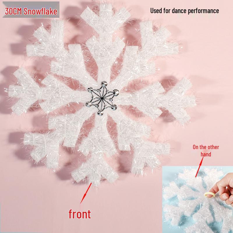 3D Foam Snowflake Dance Props & Christmas Hanging Ornaments