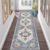 Retro Ethnic Entrance Hall Floor Mat - Dirt-Resistant & Dustproof Corridor Rug