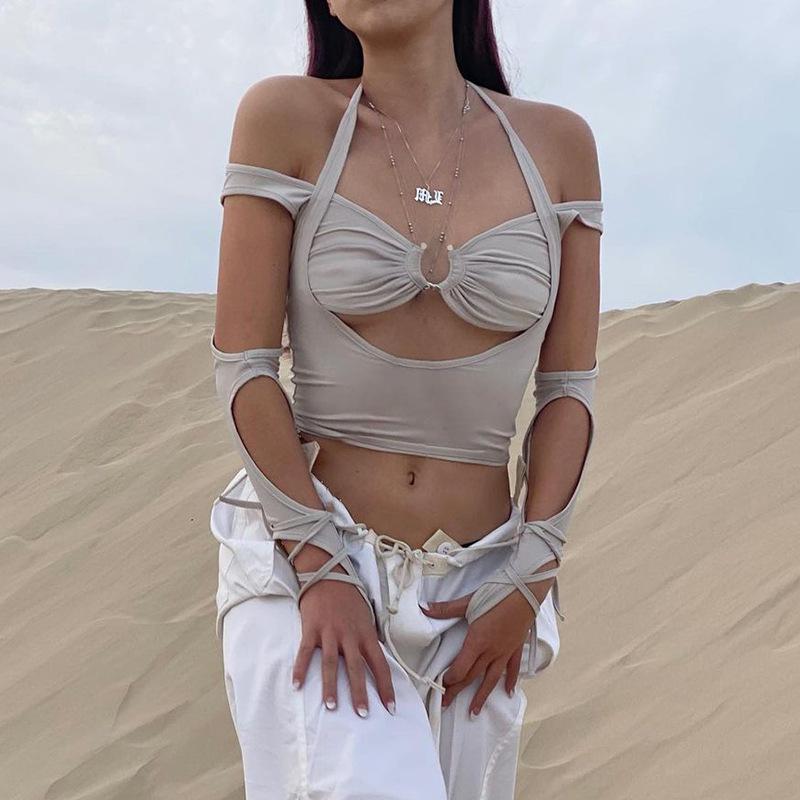 Harajuku Hollow Out Sexy 2022 Blouses Summer Clothes Tshirts for Women Top Female T-shirt Women's T-shirt Crop Tops T Shirt