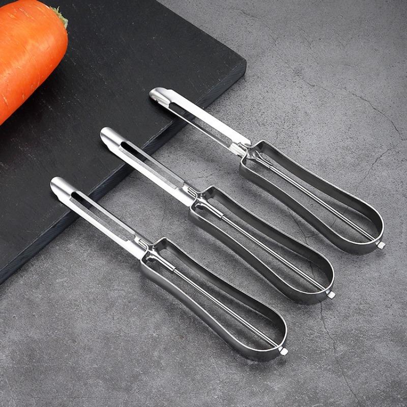 1 Pezzo Acciaio Inossidabile Pialla Melone a Una Parola, Pialla Frutta, Coltello da Cuoio, Cetriolo Affilato, Pelapatate, Gadget da Cucina Domestico