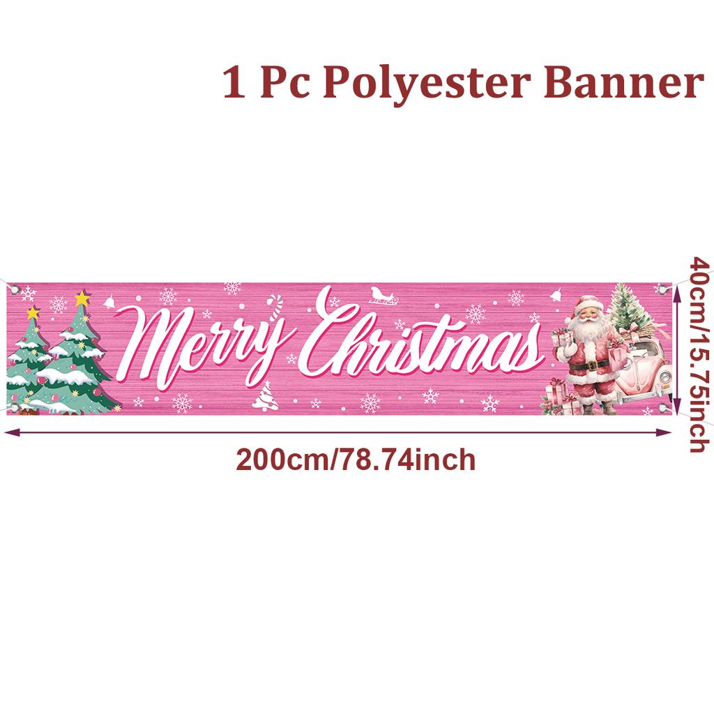 Merry Christmas Outdoor Banner Christmas Decoration for Home 2025 Xmas Ornament Navidad Natal Noel Kerst Gift Happy NewYear 2026