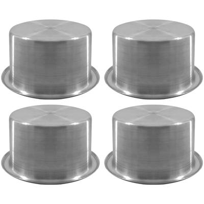 ISURE MARINE Stainless Steel Cup Holders with Heavy for Poker Fits Standard Soda for and 3-inch Spill-Proof (4-pack) Non-Slip Washers, Duty, Tables,
