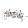 Stainless Steel Divided Spice Rack with Lid