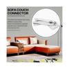 2 Packs Of Sectional Sofa Connector Metal Sectional Sofa Furniture Connector Sectional Connectors for Sliding Sofa
