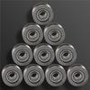 50 Pièces Roulement à Gorge en U U624ZZ Acier au Carbone Durable Roulement à Billes à Gorge en V Poulie Pour Piste de Guidage Systèmes de Mouvement Linéaire-B61B