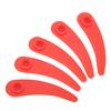25PCS Lawnmower Trimmer Blades ABS Flexible Fast Cutting Household Lawn Mower Blades for Bosch Red