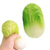 Mini Cabbage Squeeze Toy Anxiety Relief Simulation Cabbage Sensory Toy Soft Stretchy Vegetable Stress Ball Home Office Worker Relaxation Tool