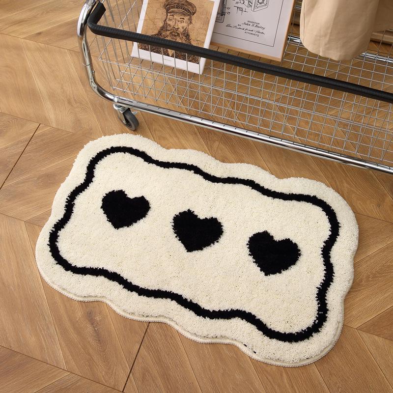 Nordic Non-Slip Bathroom Absorbent Mat for Toilet, Doorway, or Bedroom.